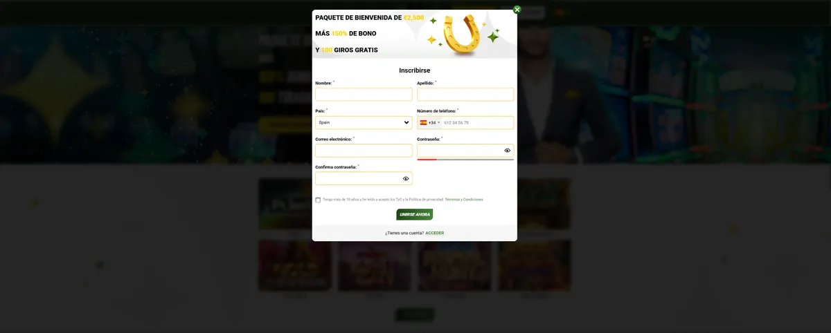 Guía paso a paso para registrarse en MaChance